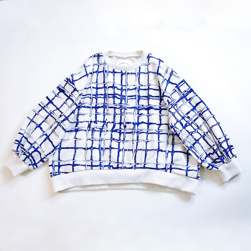 Chocolate check pullover    kids XXL(140-150)  /  Milk