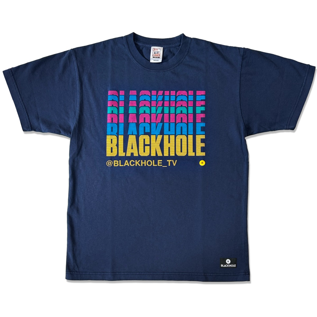 BLACKHOLE TV』ロゴTシャツ・ネイビー（キャンセル分） | BLACKHOLE