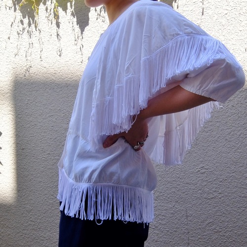 Fringe design blouse／フリンジ デザイン ブラウス