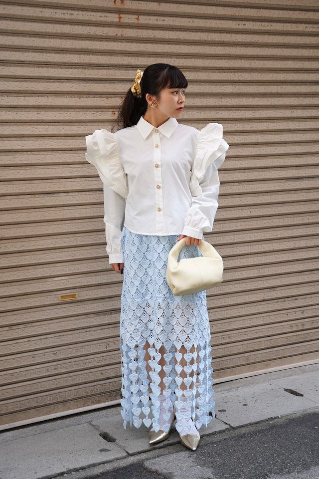 AFTERGLOW RUFFLE BLOUSE