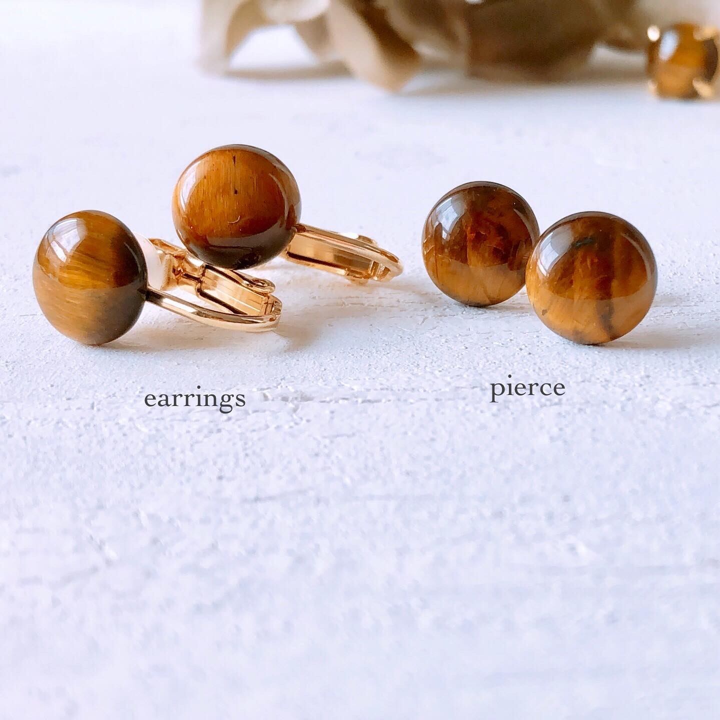 PREEK プリーク UKISHIMA TIGER EYE EAR CUFF タイガーアイ イヤーカフ 