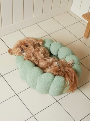 予約【azalea】Green Flower Canele Cushion