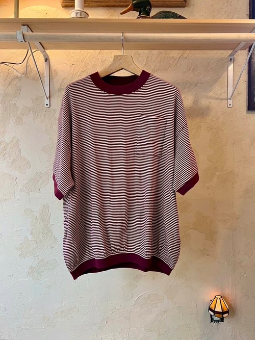 RELAX FIT｜№127 [ Miller × Relaxfit Panel Rib Border tshirt]