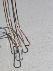 【SET】1mm venetian chain necklace × bracelet