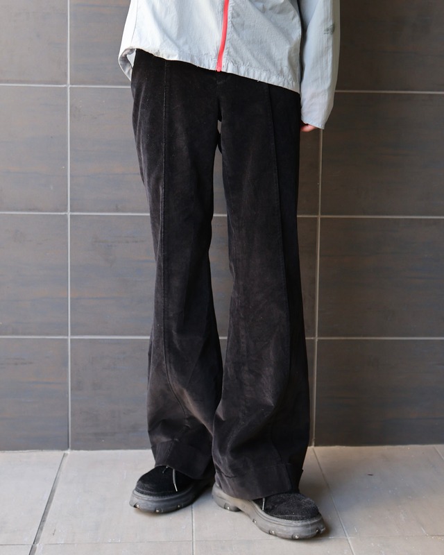 corduroy double flare pants