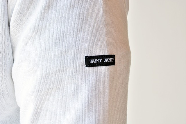 セントジェームス SAINT JAMES ウエッソン無地エルボーパッチ(13JC OUES.COUD.R)NEIGE