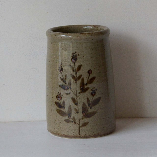 加藤舞 カトラリースタンドLL 鉄絵並白釉（022-A）