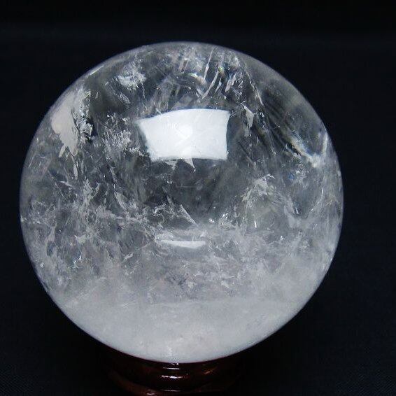水晶 丸玉 65mm スフィア 置物 水晶玉 一点物 151-8926