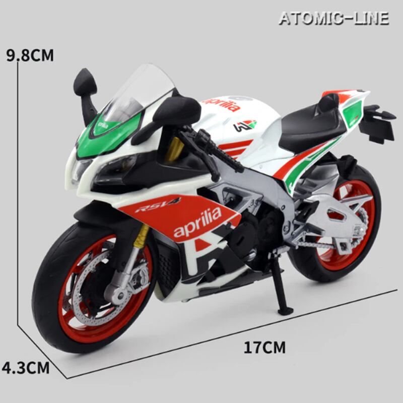 Aprilia RSV4 RR1000 アプリリア 1/12 ミニカー 全3色 バイク 合金
