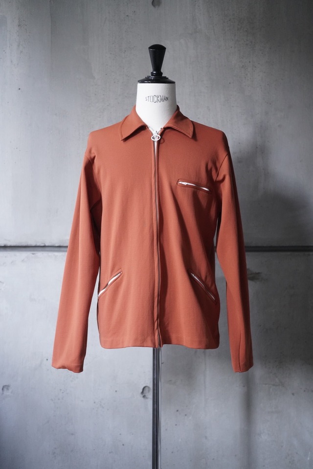 70s- euro polyester zip up jacket