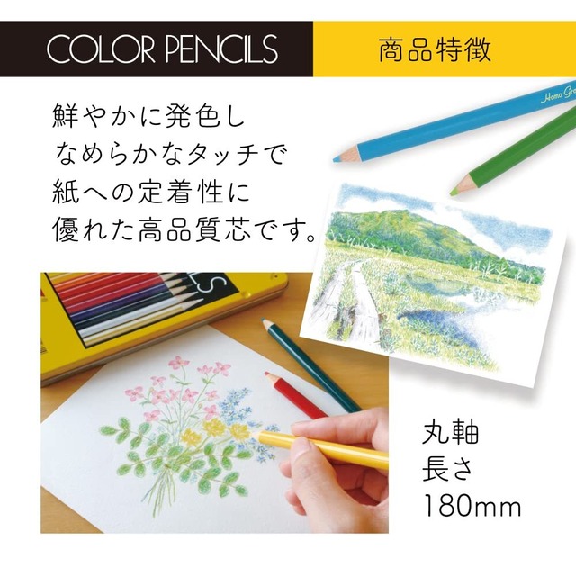 トンボ鉛筆 色鉛筆 36色 ロールケース入り (軽くてコンパクト収納) ミニ鉛筆削り付き MJ-CRNQ36CQAAZ