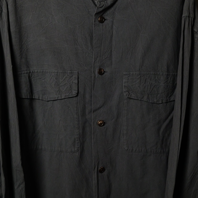 [ISSEY MIYAKE MEN]  Stand Collar Utility Shirt