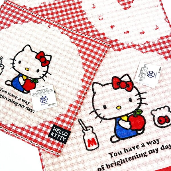 サンリオ ハローキティ セブンティーズ チェック ミニタオル サマー