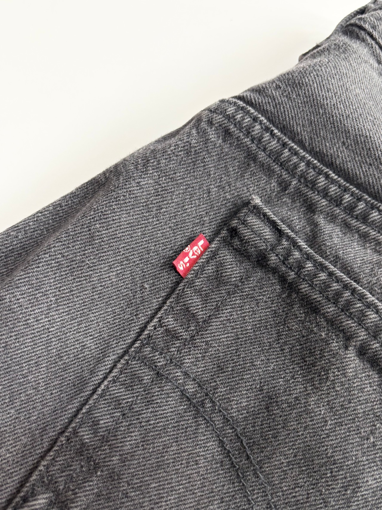 90s Levi’s 501 BLACK DENIM PANTS MADE IN USA Size W36L32→W34.5L32
