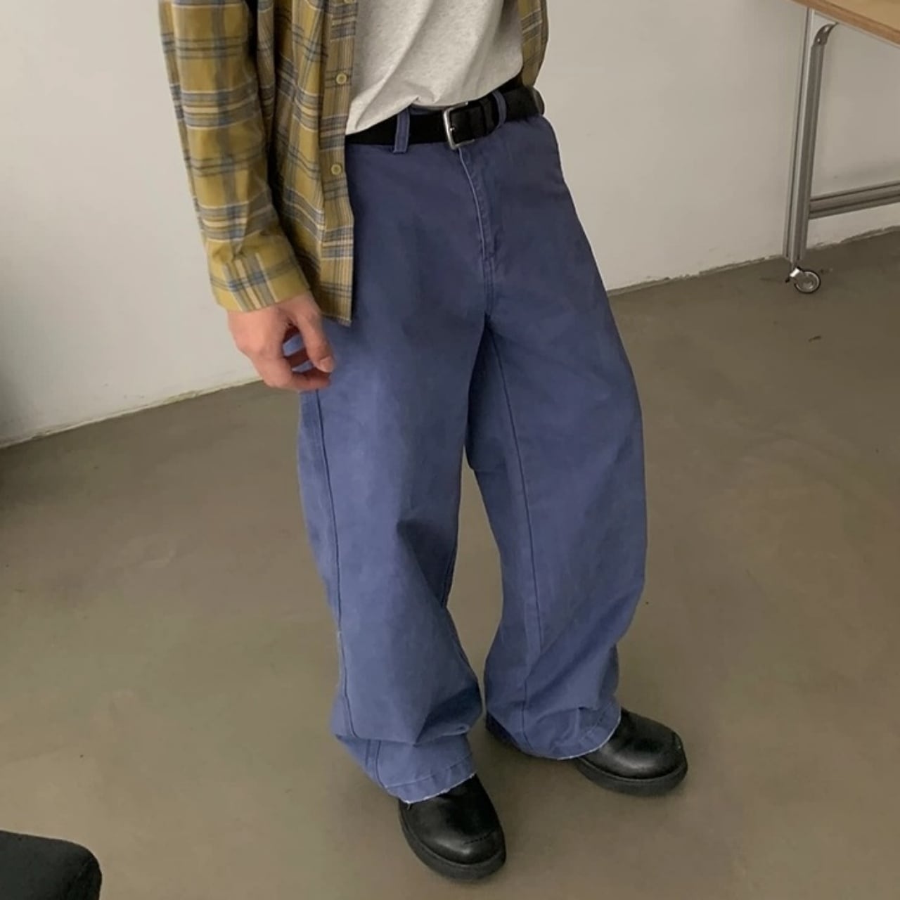 ヴィンテージライクワイドラインワークパンツ 1col   A00301