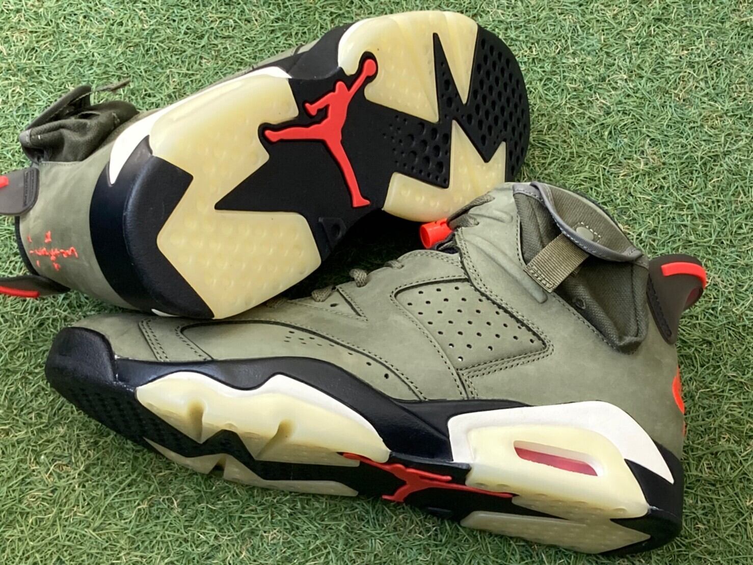 NIKE × TRAVIS SCOTT AIR JORDAN 6 RETRO SP MEDIUM OLIVE CN1084-200 