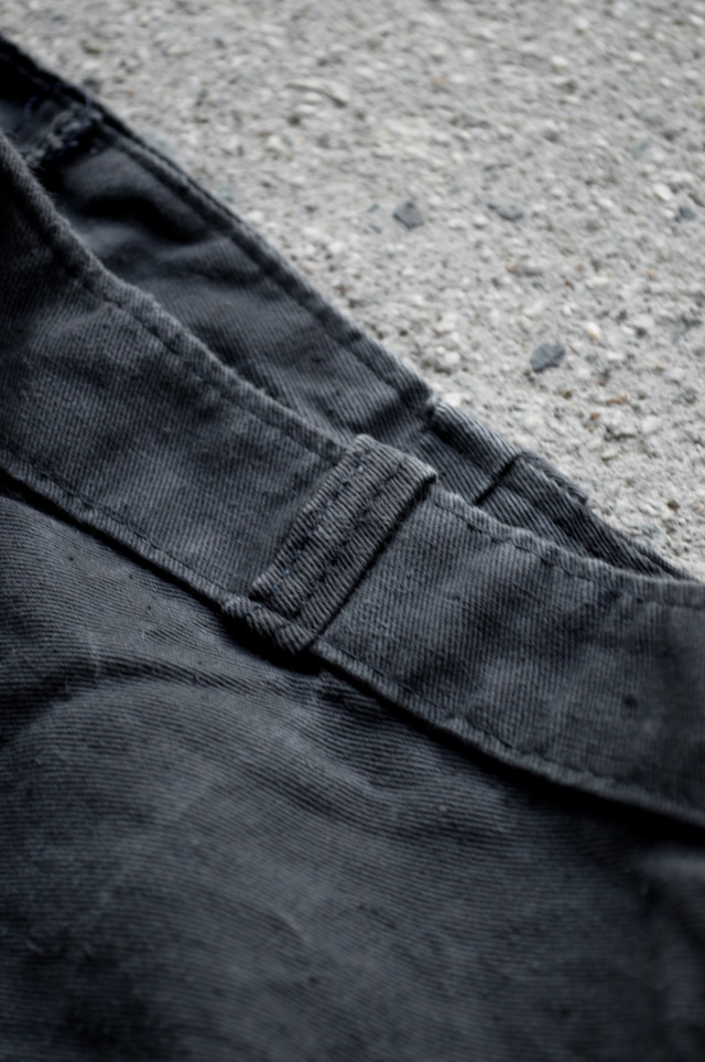 Euro Vintage 1920's-40's French Work Canvas Linen Baker Pants 20s-40s フレンチミリタリー 大戦時 紙ボタン キャンバスリネン ワークパンツ