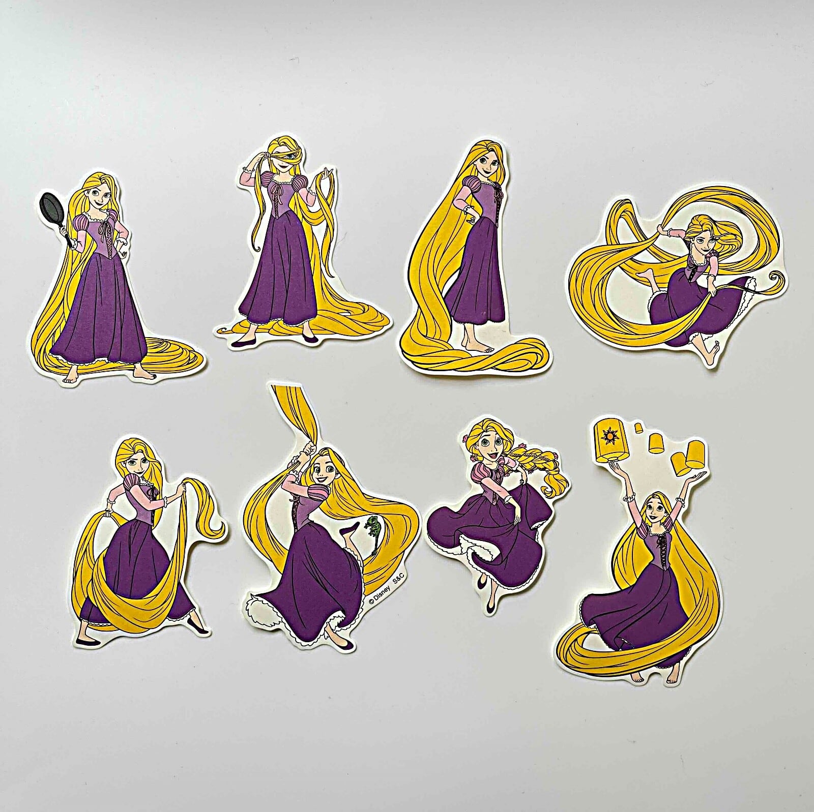 ディズニー フレークステッカー ラプンツェル 8柄各3枚入り | amo．