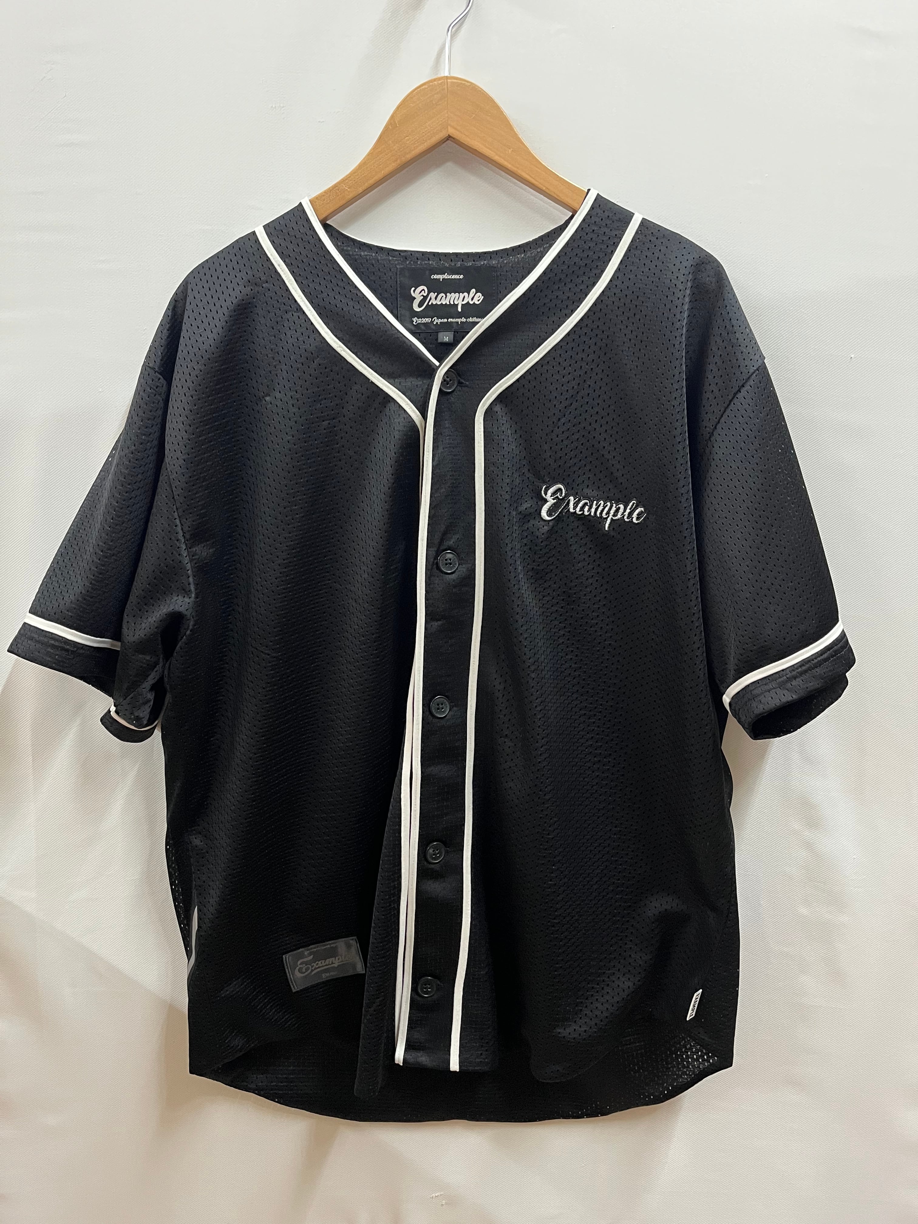 約10584円購入店舗EXAMPLE ベースボールシャツ Black