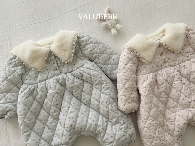 【予約/特典】valu bebe / Sherbet flower padded suit