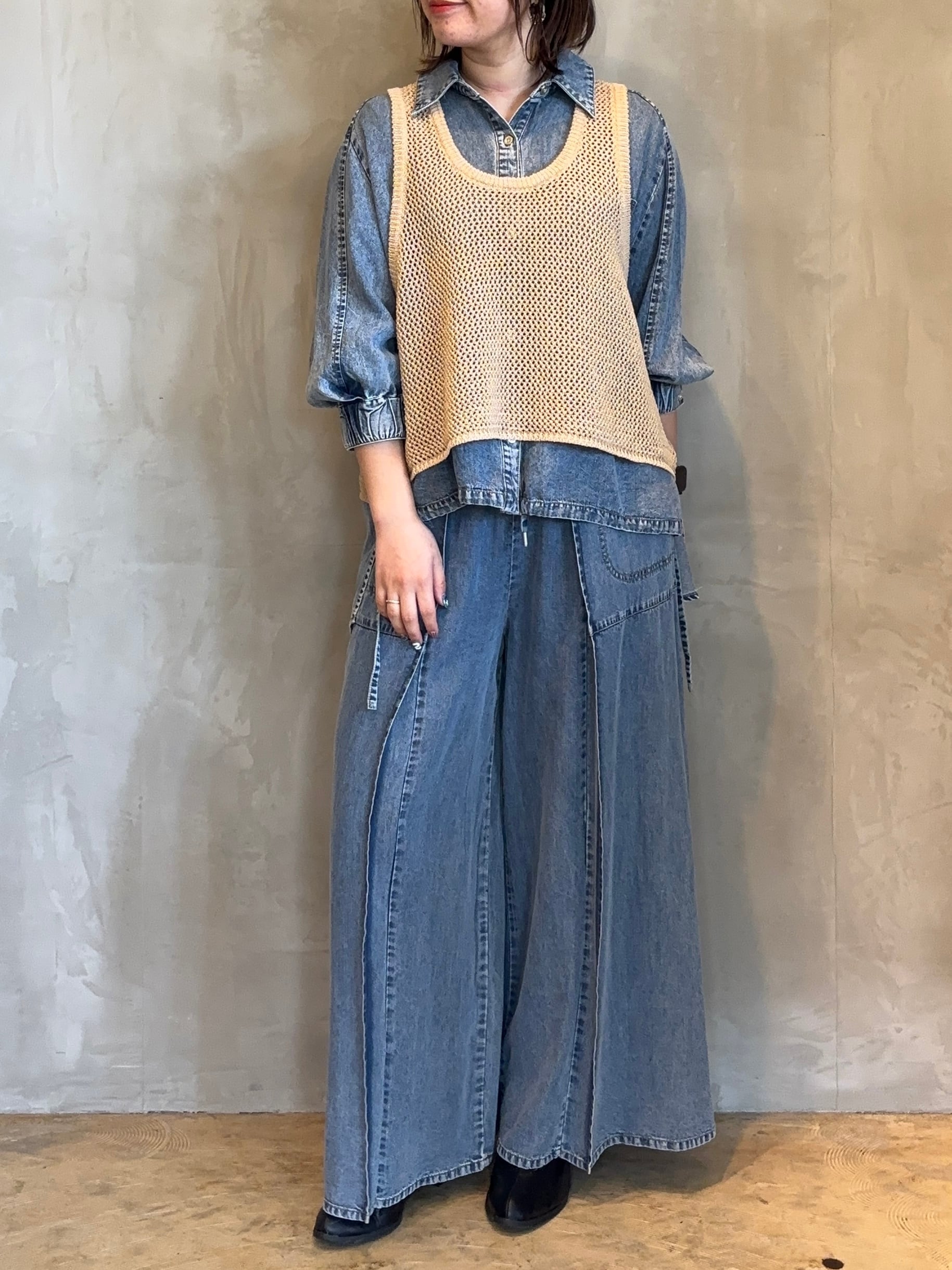 再入荷☆新色入荷】CYNICAL/テンセルデニムパンツ【セットアップ対応