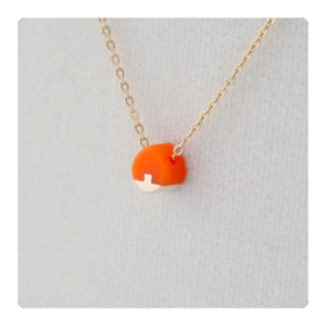 ネックレス　Drop micro　Orange