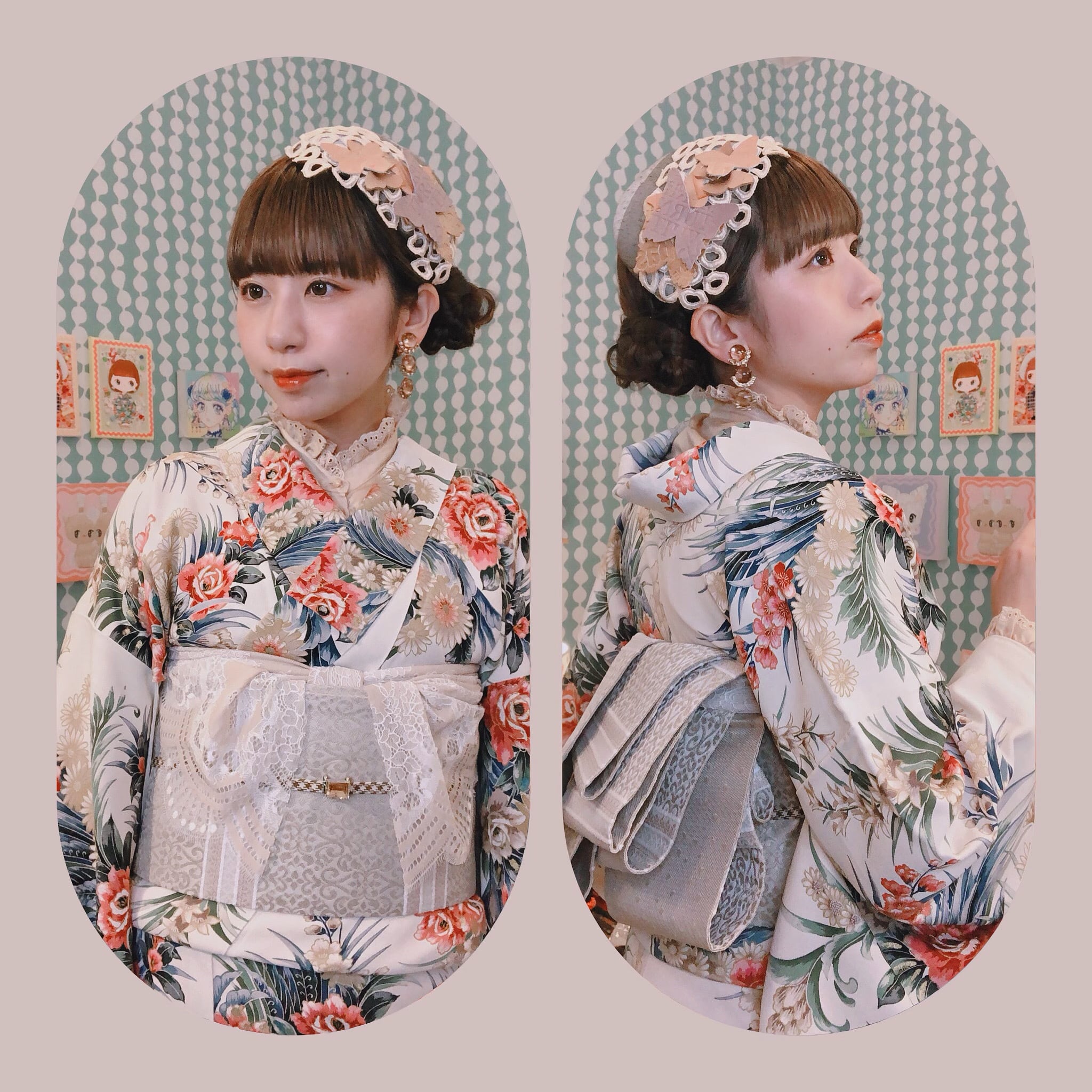 受注生産】うさこま×大塚呉服店コラボ ペルシャ紋半幅帯【10月25日(日