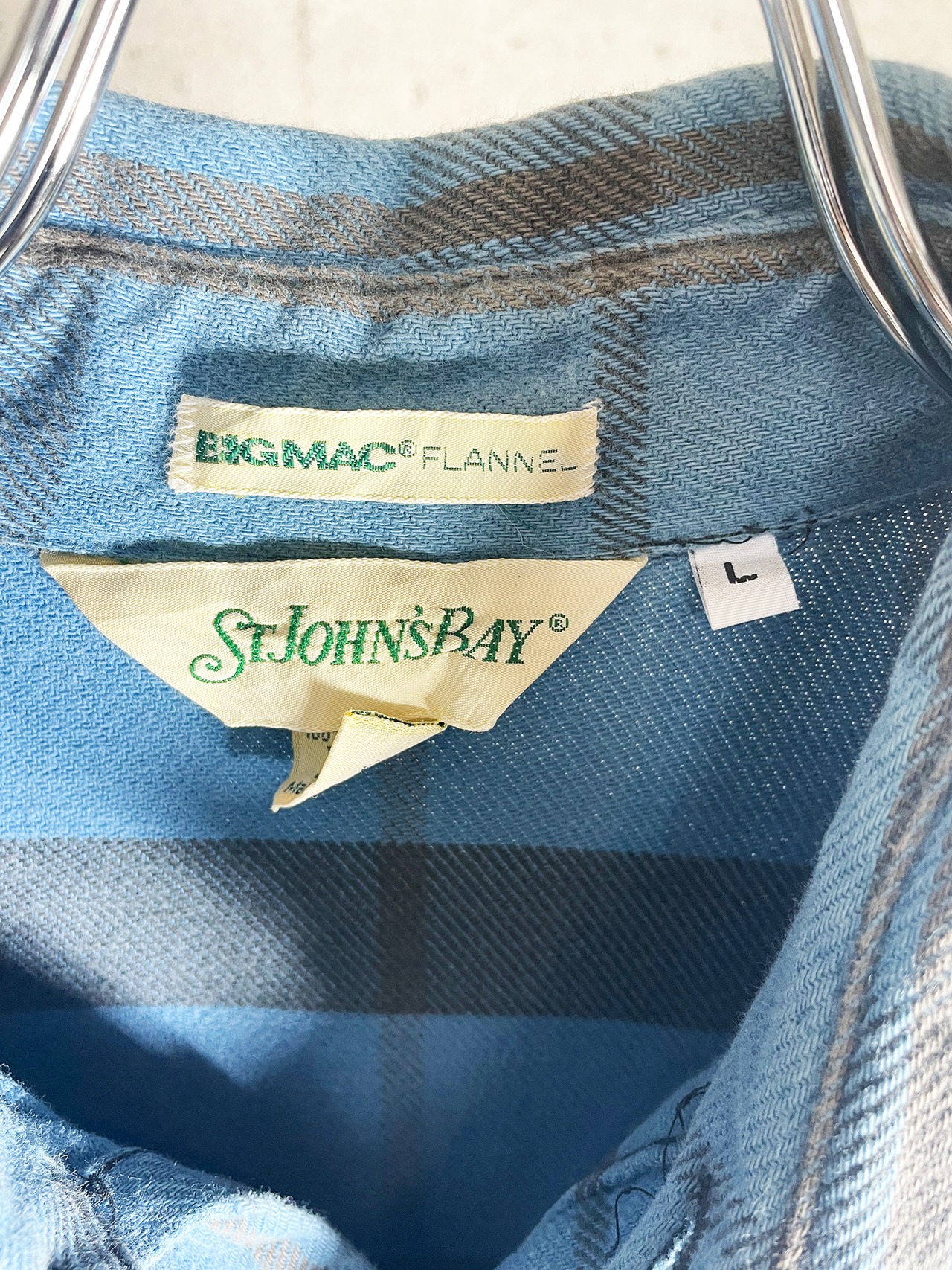 BLUE M ネルシャツ