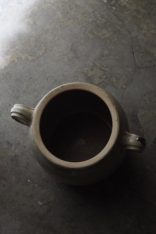 南仏のコンフィポット-antique french pottery pot | アンティーク