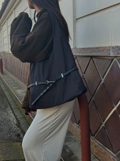 STRAPED NYLON BAG