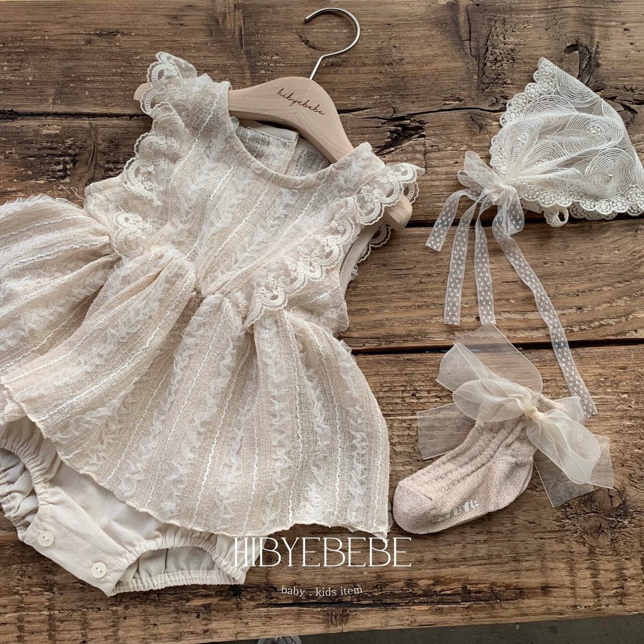 hibye bebe] lace frill dress | THE BABY BASE