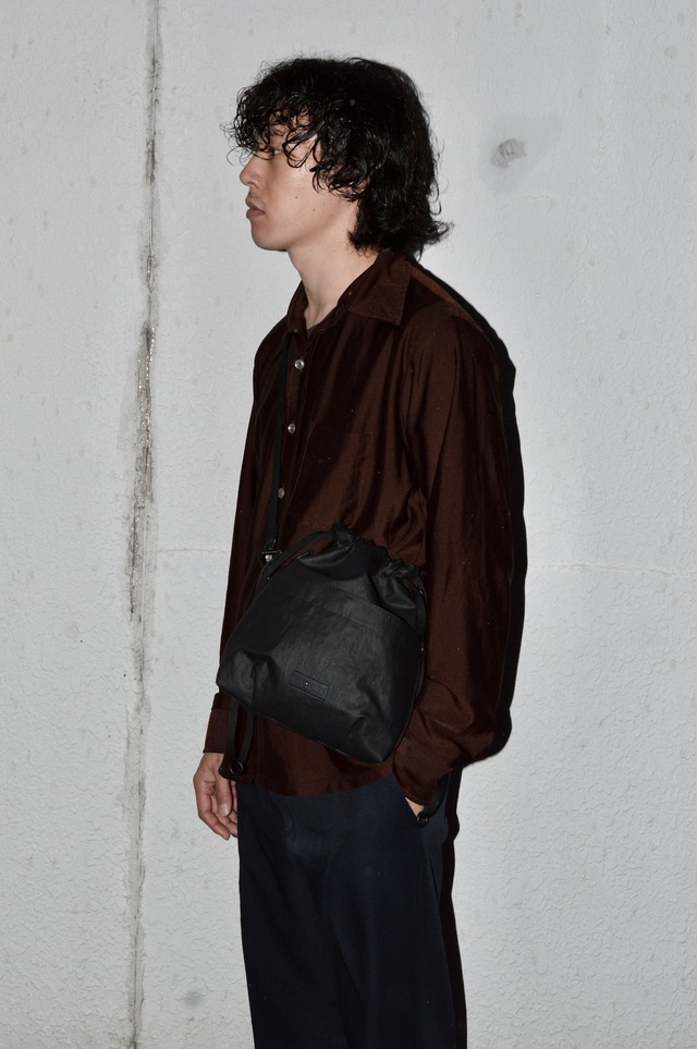 BAICYCLON BCL-158 CORDURA NYLON 2WAY DRAWSTRING BAG 100/210D CORDURA NYLON TWILL PU FACE COATING BAICYCLON by Bagjack バイシクロン 26AW 2WAY 巾着バッグ