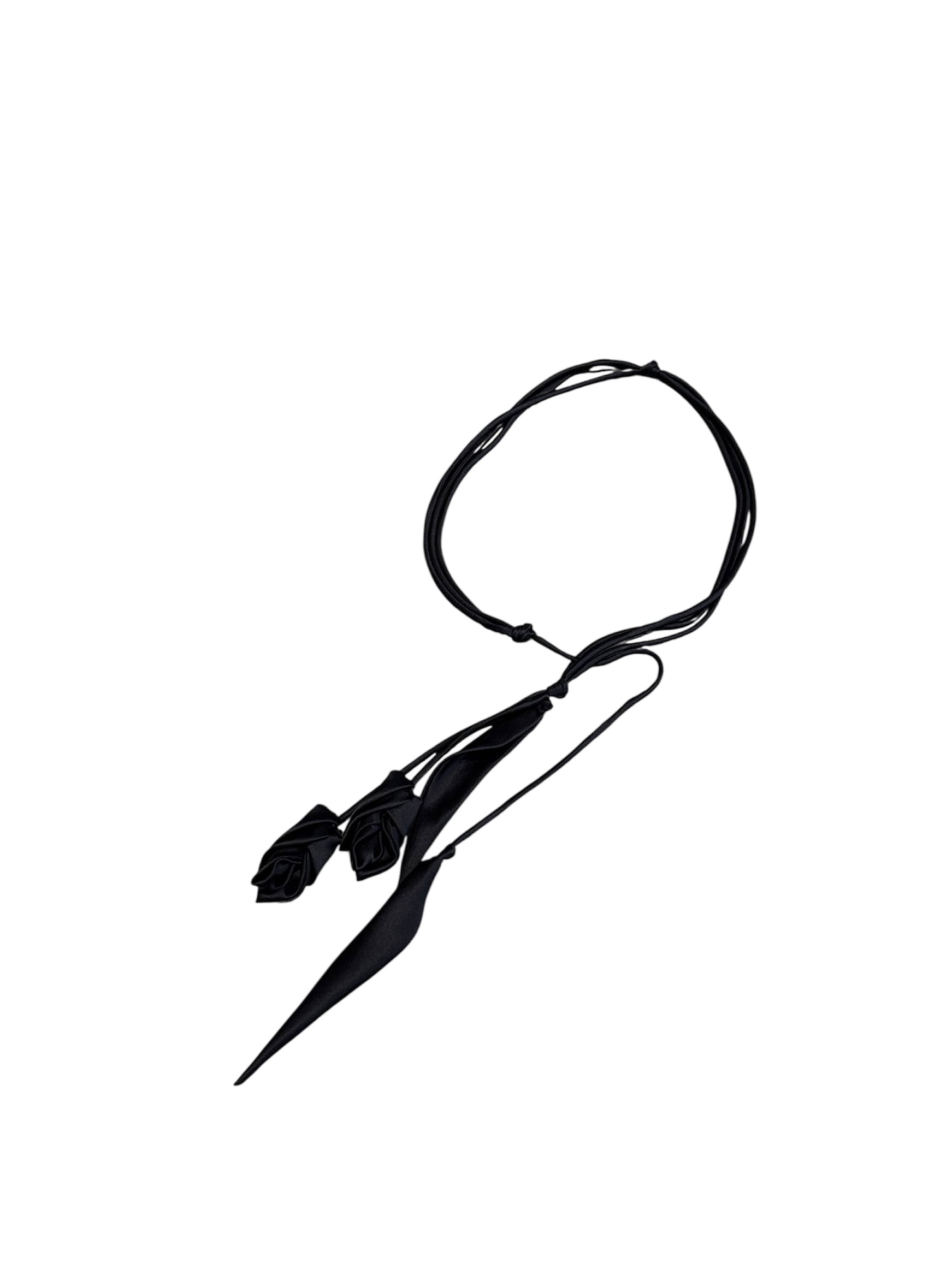 26SS】Mame Kurogouchi マメ クロゴウチ / Floral Motif Silk Belt