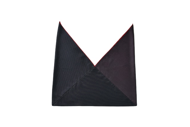 あずま袋(大)/着尺/"角通し"/黒紫緑-赤/KABB-M117-2-1