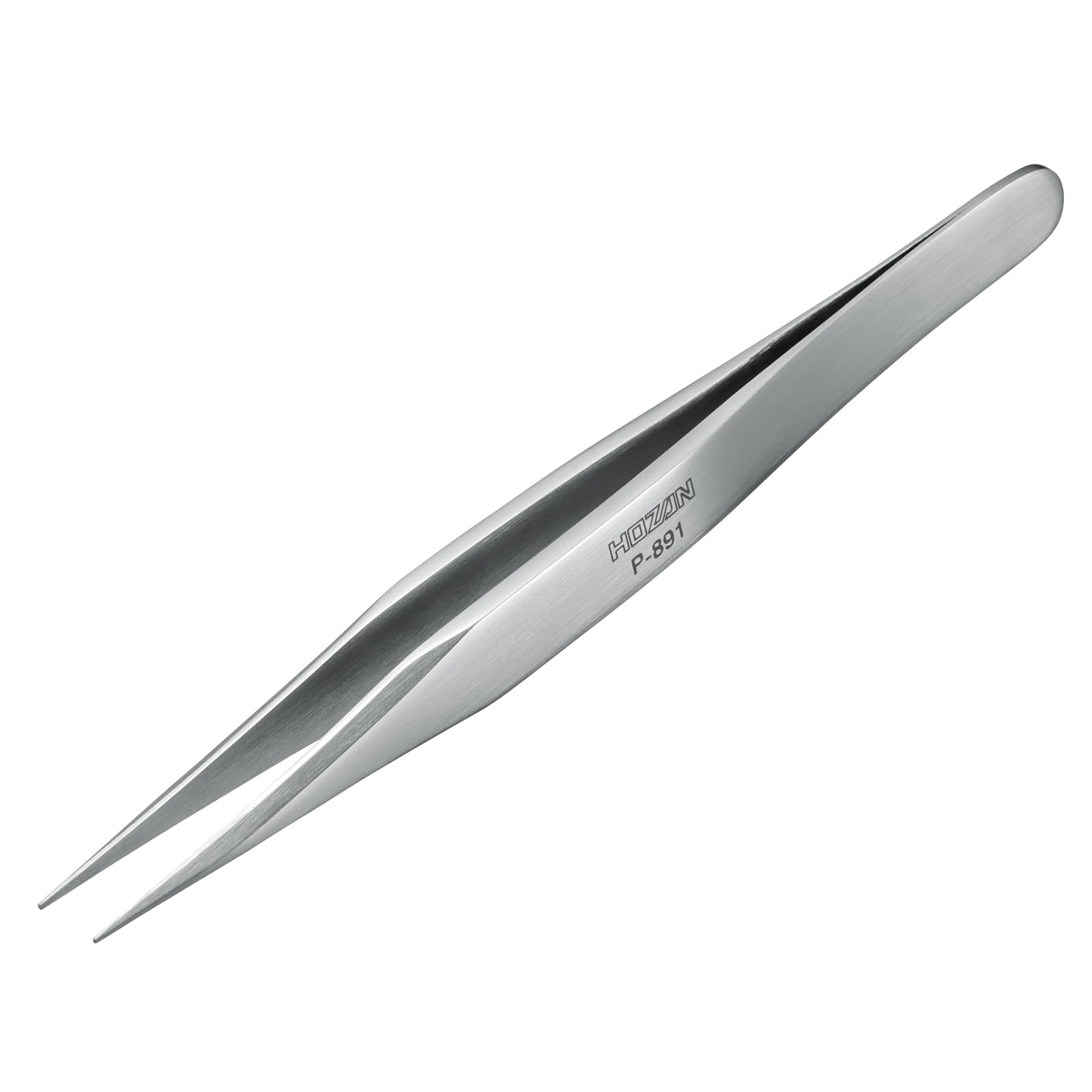 【在庫のみ】ホーザン(HOZAN) ピンセット 全長125mm 開き幅8mm 先端幅0.6mm 直型 P-891