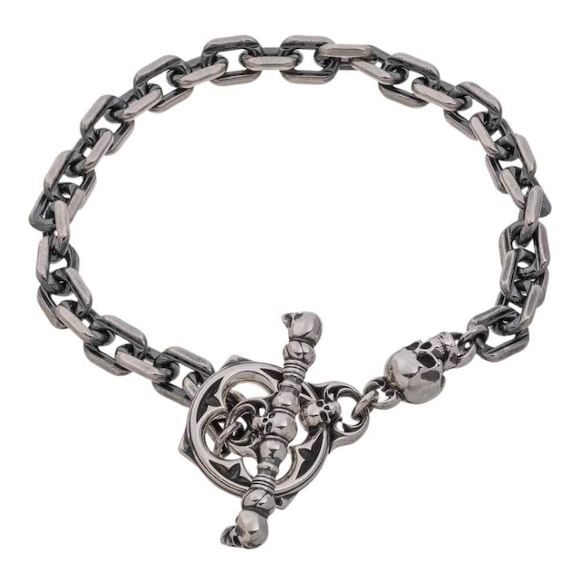 【新作】メメントモリスカルブレスレット AKB0036 Memento mori skull bracelet シルバーアクセサリー Silver jewelry