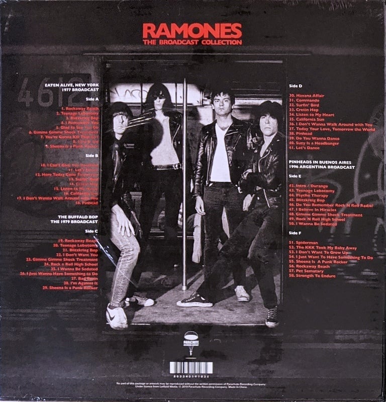 Ramones ラモーンズ - The Broadcast Collection 限定三枚組アナログ