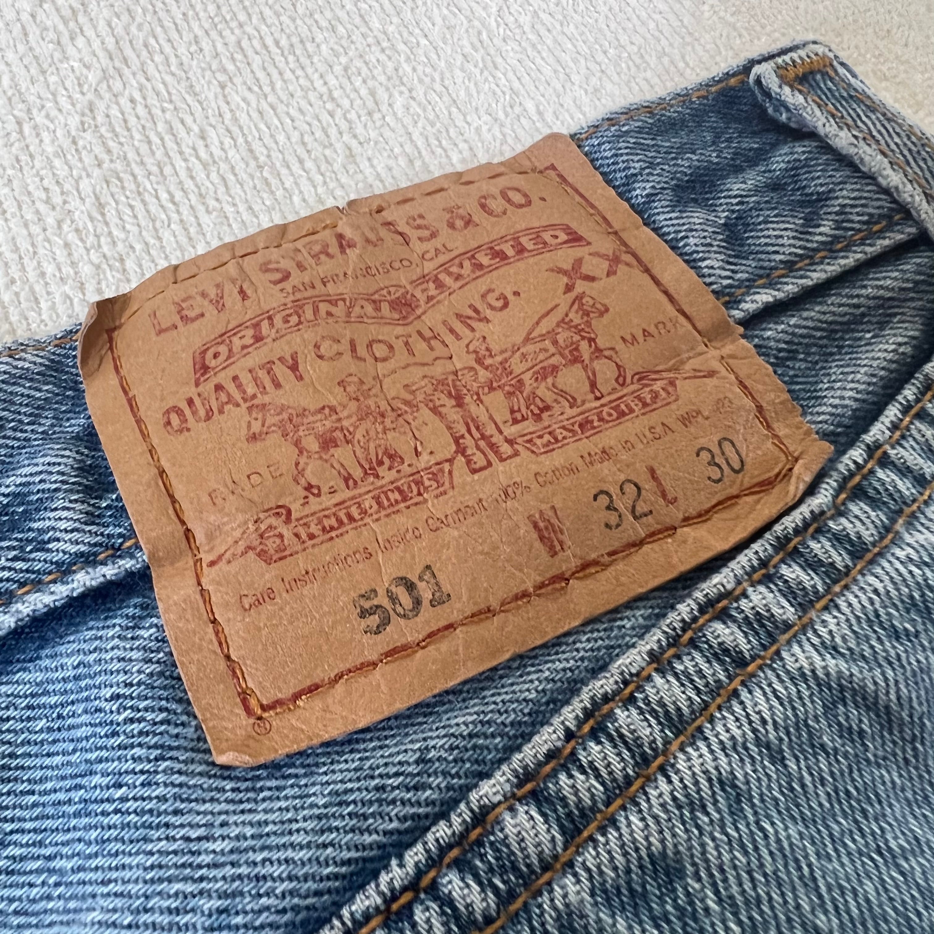 90’ levi’s 501 made in usa w32