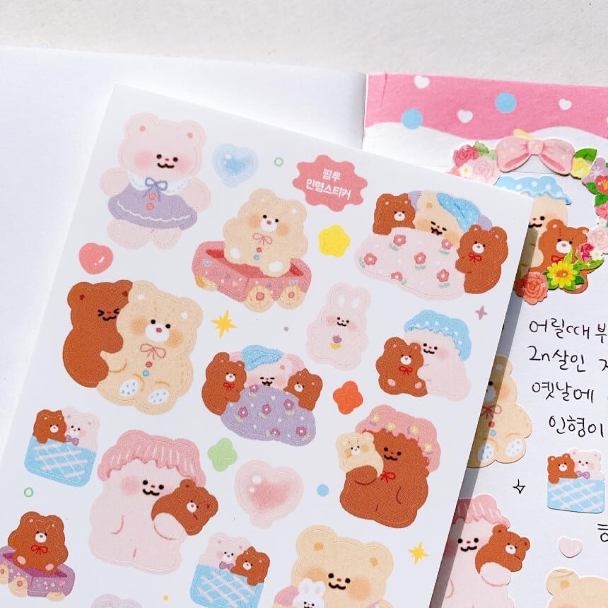 ぬいぐるみ 韓国シール 韓国文具 Pink Rue La Violette ぬいぐるみ 韓国シール 韓国文具 Pink Rue La Violette