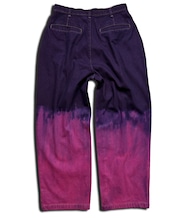 【4着限定販売 / 最短即日発送】グラデーションワイドデニムパンツ PurplePink