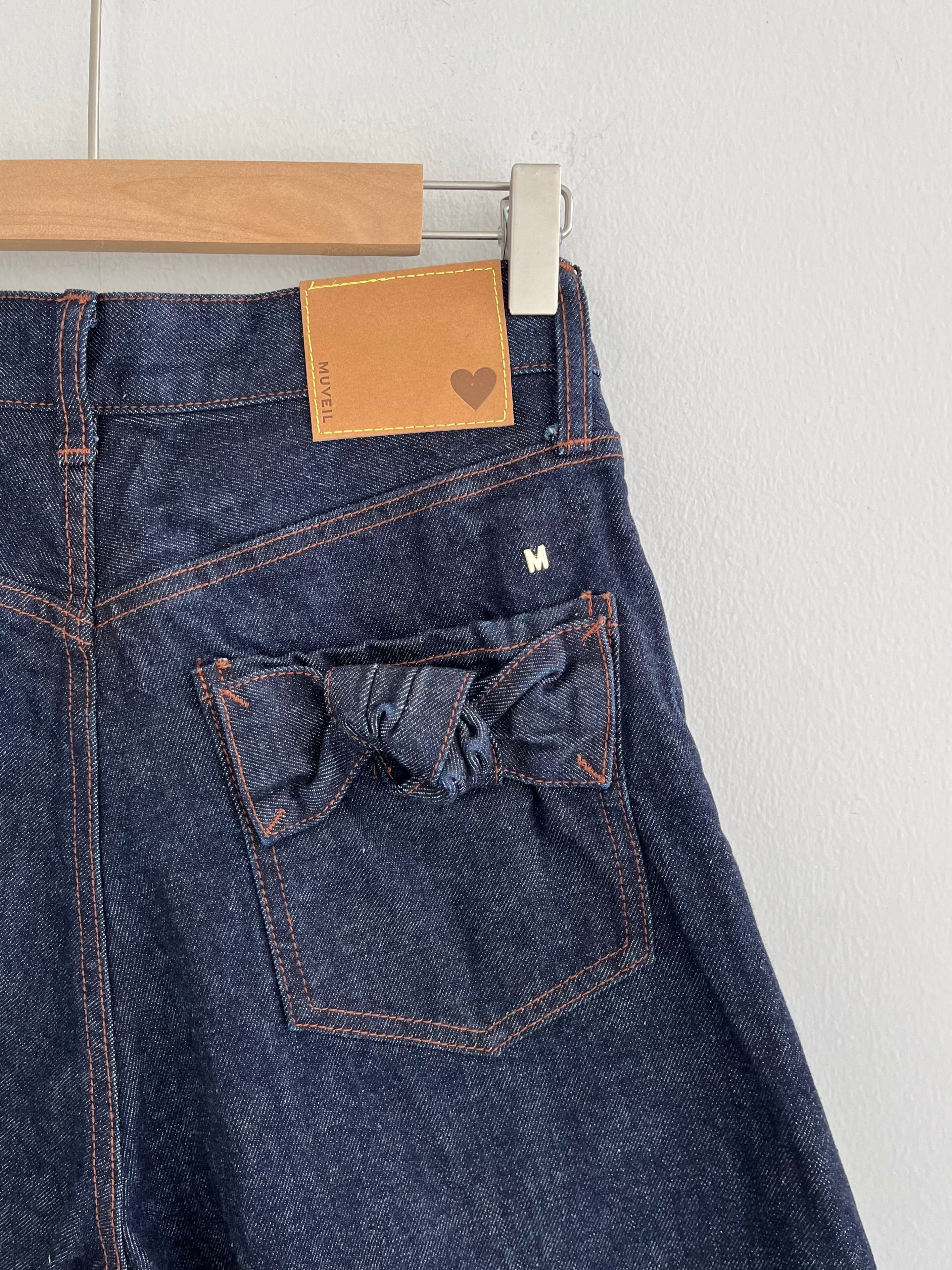 MUVEIL リボンデニムパンツ | KOKO MUVEIL リボンデニムパンツ | KOKO