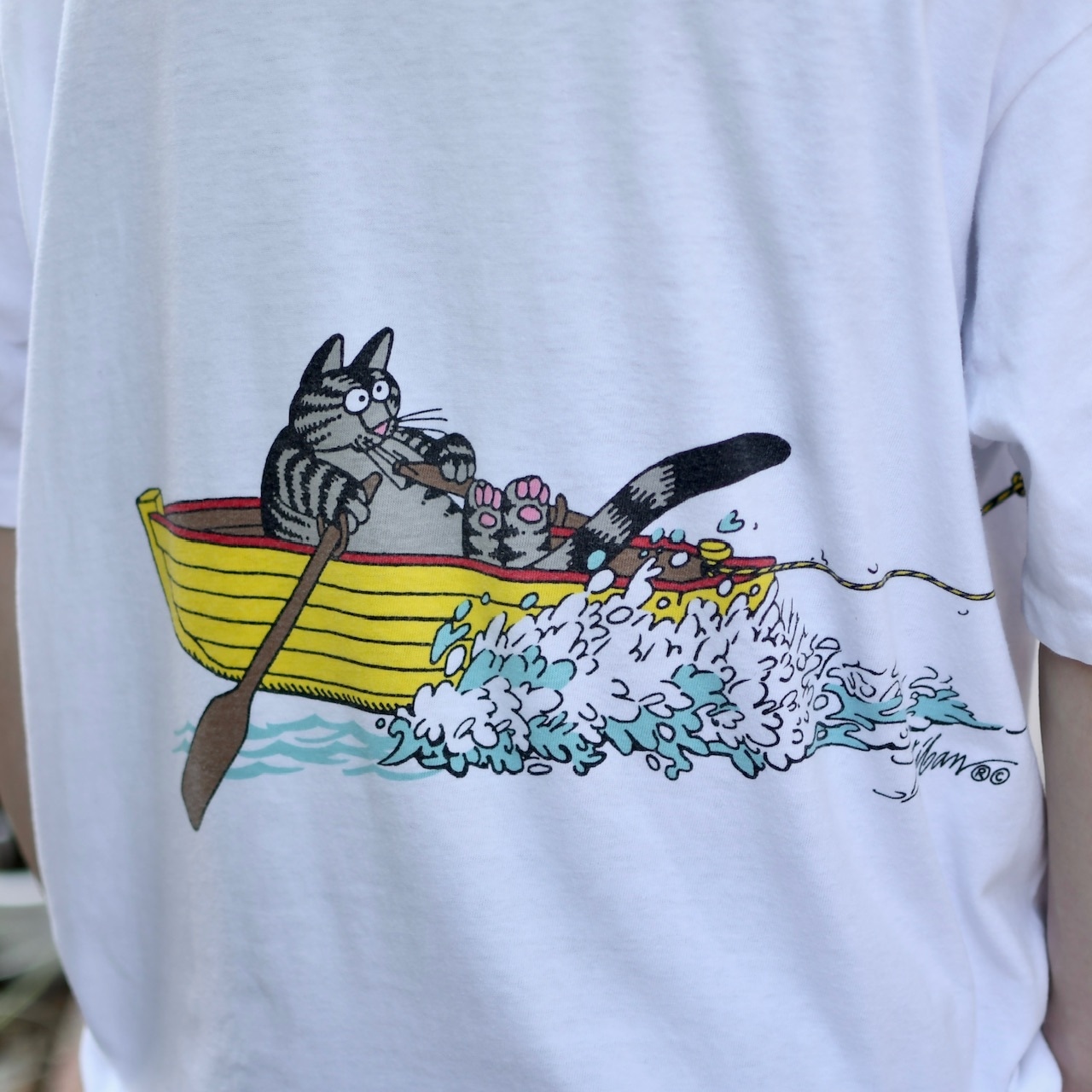 crazy shirt Kliban Cat print tee