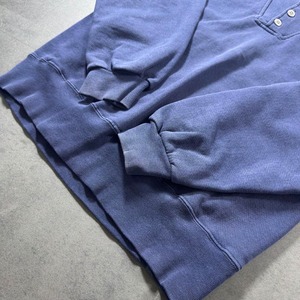 L.L.Bean × Russell 90s henry neck sweatshirt solid navy L 古着