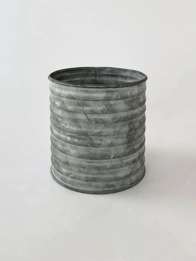ブリキポット コイル 鉢カバー M / Tinplate Coil Pot Medium