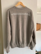 【25aw】Back-lettering Sweat_2colors