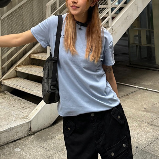 number print line short-sleeve tee　ナンバープリントライン半袖ティー　J2036