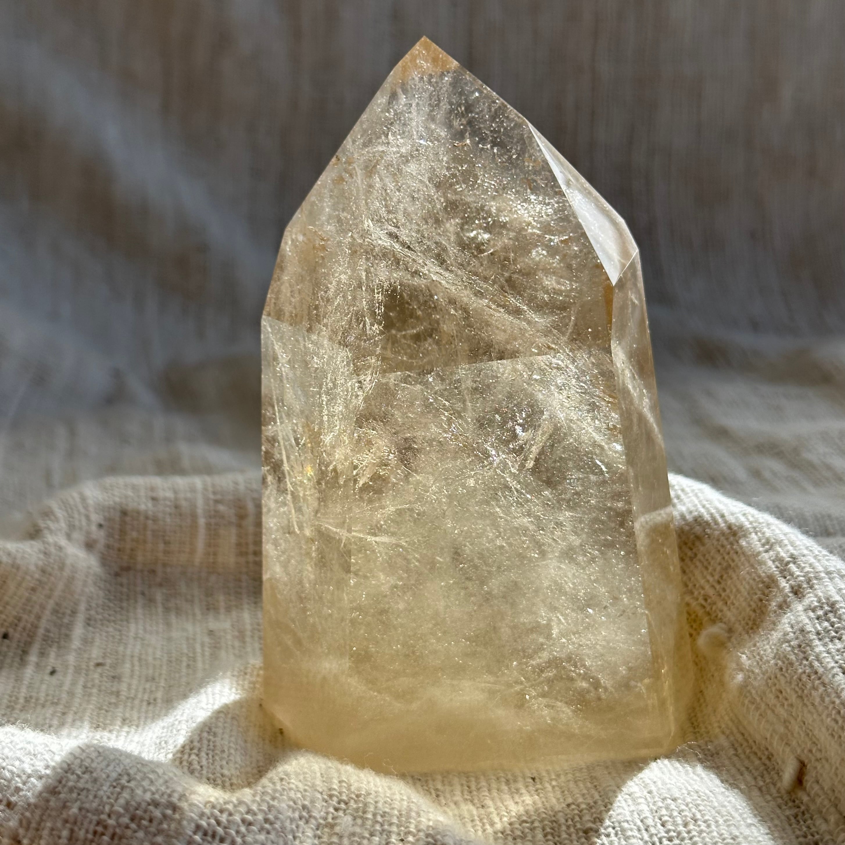 ブラジル産 【ロッククリスタル】 ヴォーゲルワンド ＆ 専用スタンド