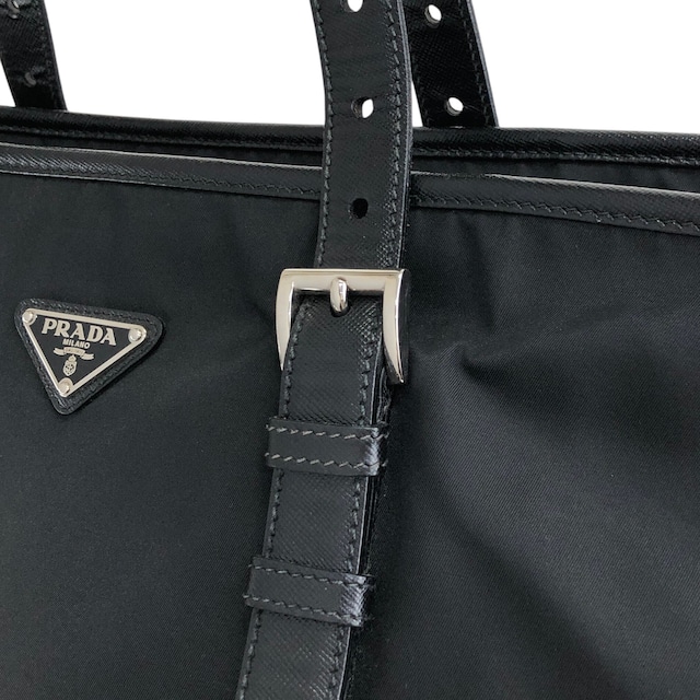 PRADA プラダ トートバッグ ブラック トライアングルロゴ ナイロン A4 vintage ヴィンテージ オールド ivus2k