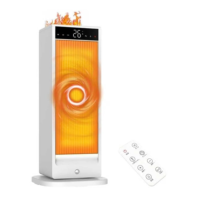 セラミックヒーター 3in1デザイン【暖房 超音波加湿機能 人感センサー