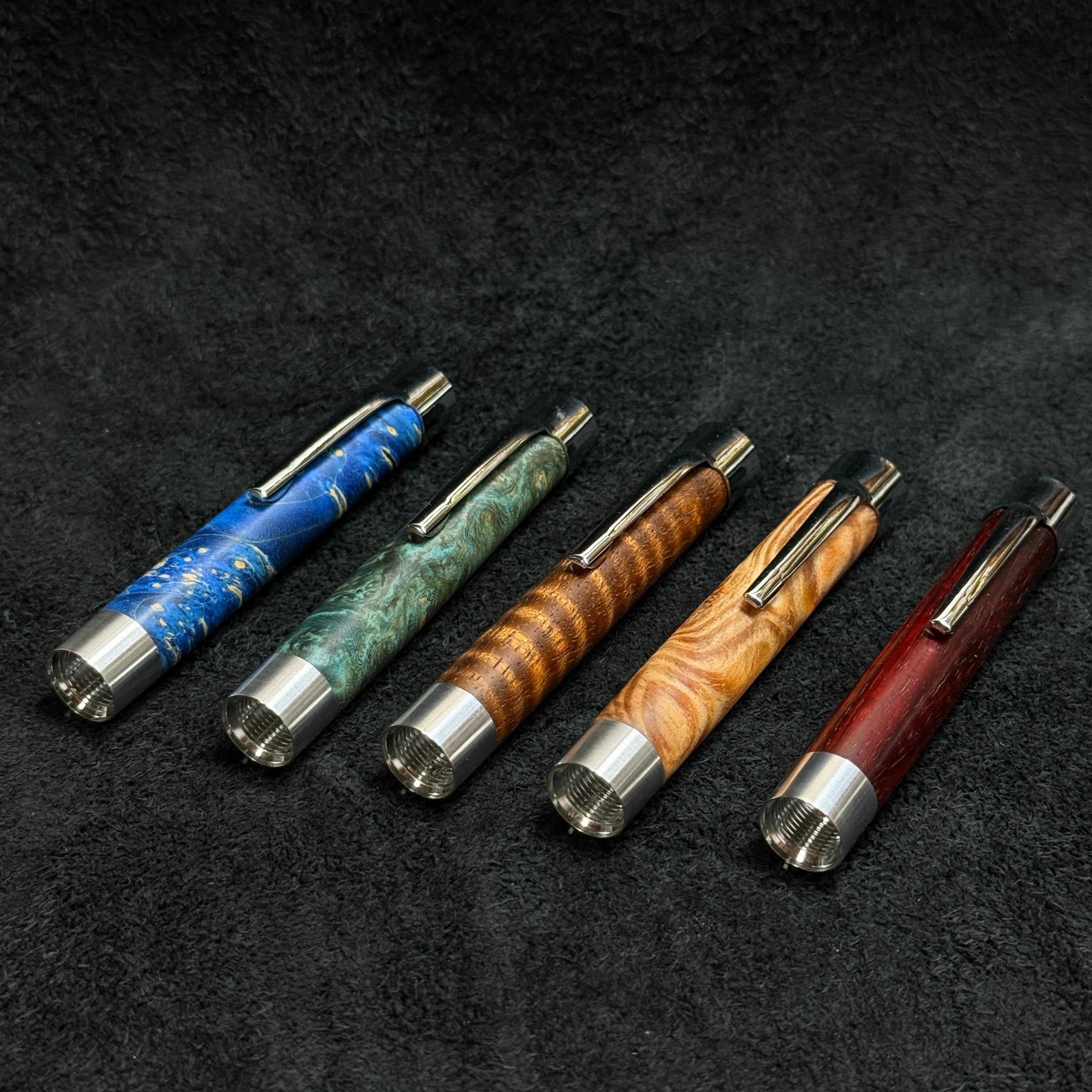 ④カスタムシャーペン用 木製後軸 内部製作パーツ超超ジュラルミン